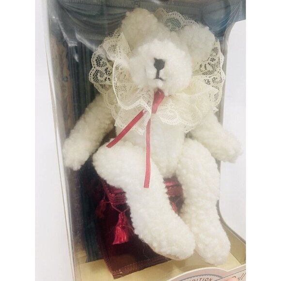 NOS Musical Victorian Teddy Bear Doll Plush Toy Animated Wind Up Love Story - Picture 9 of 16